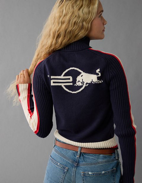 Женские свитеры American Eagle Oracle Red Bull Racing x AE Zip-Up Sweater