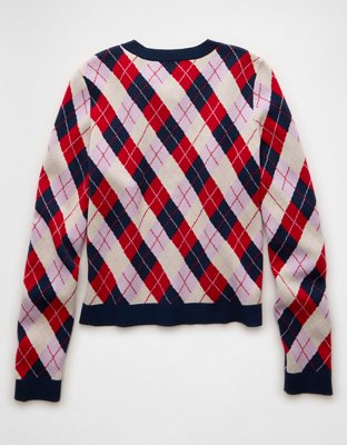 Cardigan à losanges et col rond The Summer I Turned Pretty x AE