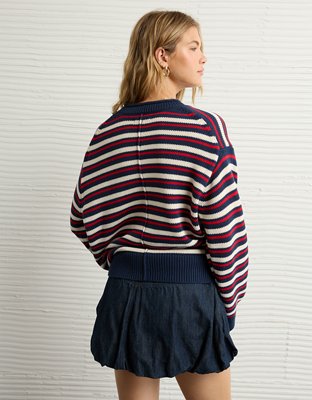 AE x The Summer I Turned Pretty Oversized Striped Sweater