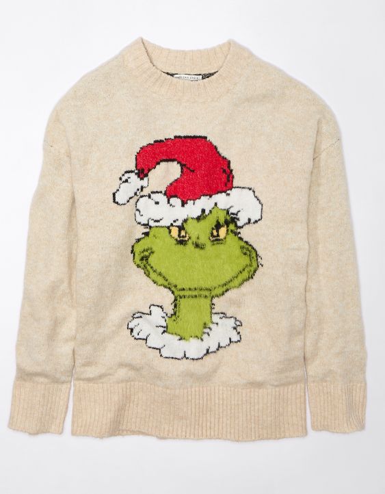 AE Grinch Holiday Sweater