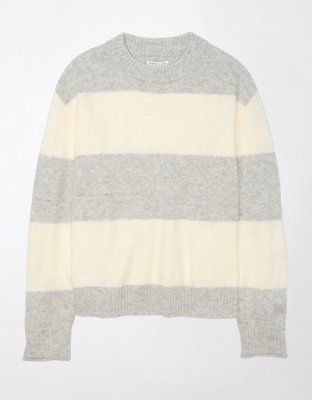 Ae striped crew neck clearance sweater