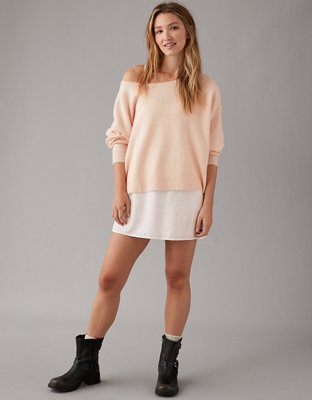 AE Whoa So Soft Ballet-Neck Sweater