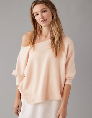 AE Whoa So Soft Ballet-Neck Sweater