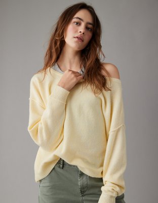 AE Whoa So Soft Ballet-Neck Sweater