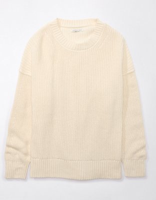 Cream crewneck outlet sweater