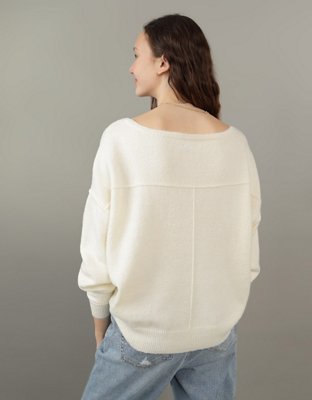 AE Whoa So Soft Ballet-Neck Sweater