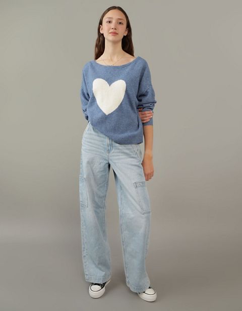 Женские свитеры American Eagle AE Whoa So Soft Ballet-Neck Sweater