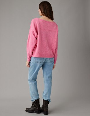 AE Whoa So Soft Ballet-Neck Sweater