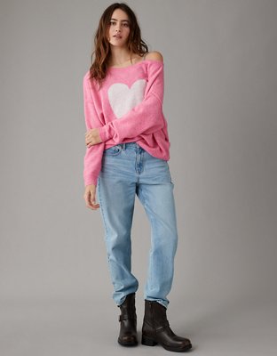 AE Whoa So Soft Ballet-Neck Sweater