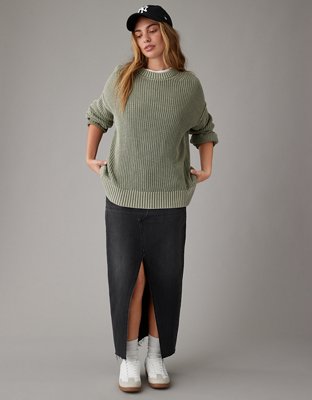 American Eagle Sweater Knit Lounge Leggings Polar Bear Large - $23