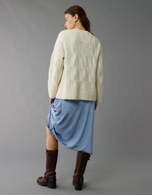 AE Whoa So Soft Cable Knit Sweater