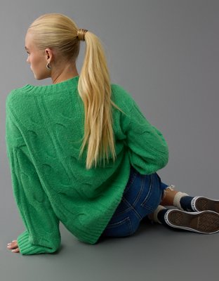 AE Whoa So Soft Cable Knit Sweater