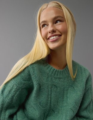 AE Whoa So Soft Cable Knit Sweater