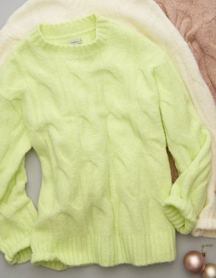 AE Whoa So Soft Cable Knit Sweater