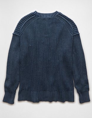 Женские свитеры American Eagle AE Acid Wash Long Weekend Sweater — фото 4