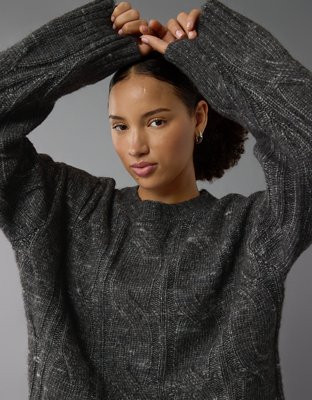 Женские свитеры American Eagle AE Whoa So Soft Cable Knit Sweater — фото 8
