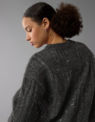 Женские свитеры American Eagle AE Whoa So Soft Cable Knit Sweater — фото 5