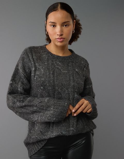 Женские свитеры American Eagle AE Whoa So Soft Cable Knit Sweater