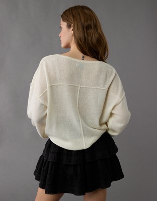 AE Whoa So Soft Notch Neck Sweater