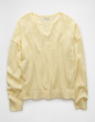 AE Whoa So Soft Notch Neck Sweater