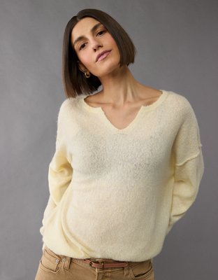 AE Whoa So Soft Notch Neck Sweater