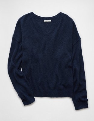 AE Whoa So Soft Notch Neck Sweater