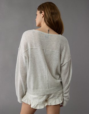 AE Whoa So Soft Notch Neck Sweater