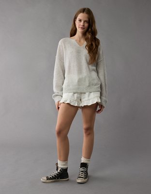 AE Whoa So Soft Notch Neck Sweater