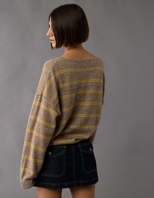 AE Whoa So Soft Notch Neck Sweater