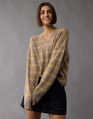 AE Whoa So Soft Notch Neck Sweater