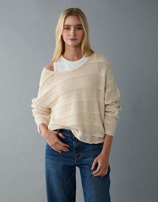 AE Cropped Suéter al Crochet