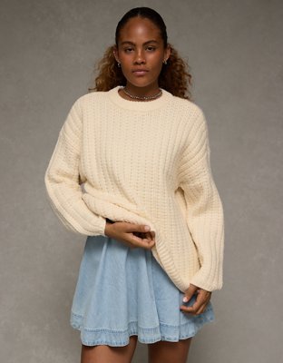 AE Oversized Waffle Sweater