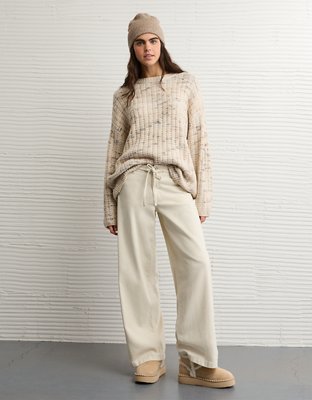 AE Oversized Waffle Sweater