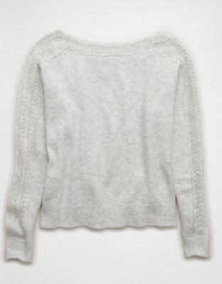 AE Whoa So Soft Lace Sweater
