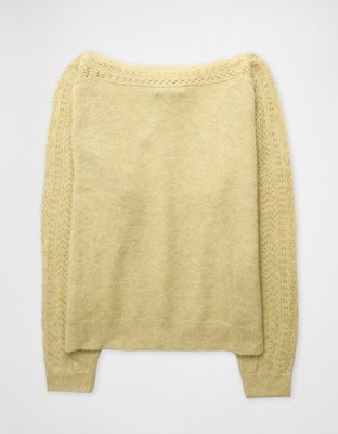 Whoa So Soft Suéter Clásico con Cuello Redondo | American Eagle