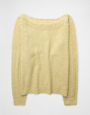 AE Whoa So Soft Lace Sweater
