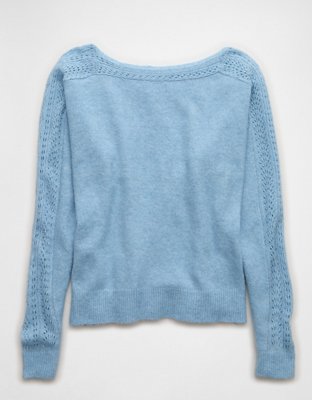 AE Whoa So Soft Lace Sweater