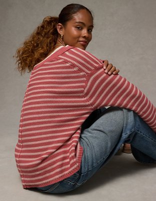 AE Big Hug V-Neck Sweater | AE