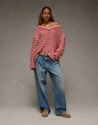 AE Big Hug V-Neck Sweater | AE