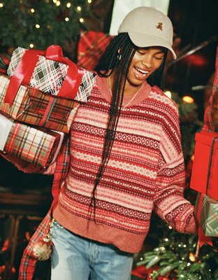 AE Whoa So Soft Suéter Clásico con Cuello Redondo