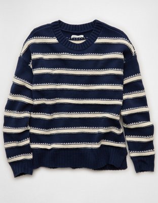 AE Striped Crew Neck Sweater