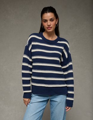 AE Striped Crew Neck Sweater
