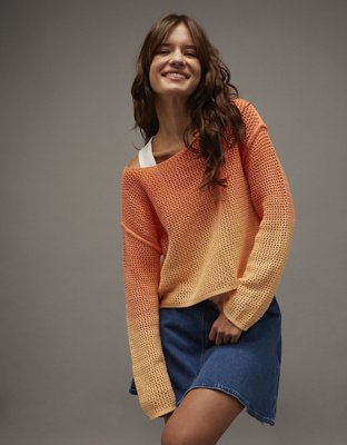 AE Sunchaser Cropped Boatneck Sweater