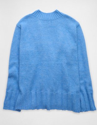 AE Oversized Faux Mohair Wide Cuff Sweater