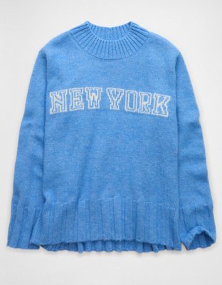 AE Oversized Faux Mohair Wide Cuff Sweater