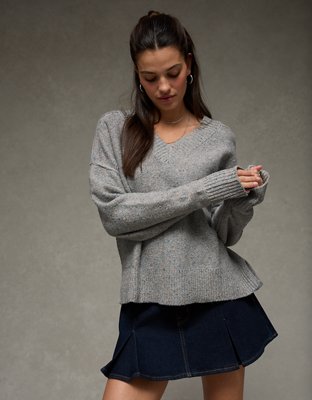 AE Long Weekend V-Neck Sweater | American Eagle