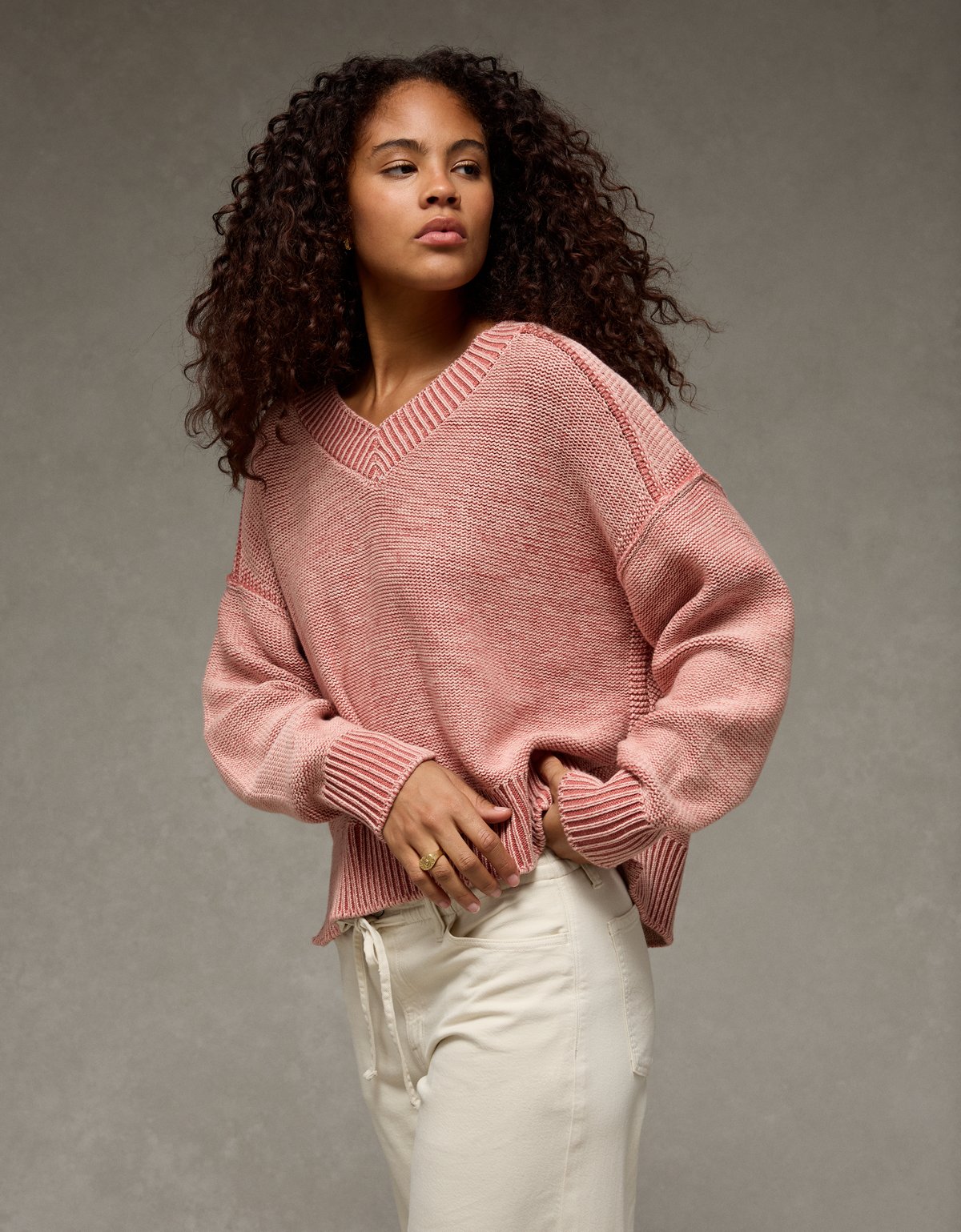 AE Long Weekend V-Neck Sweater - image 5