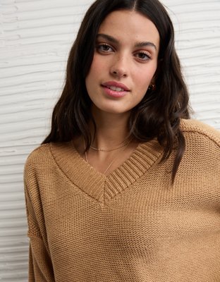 AE Long Weekend V-Neck Sweater | American Eagle
