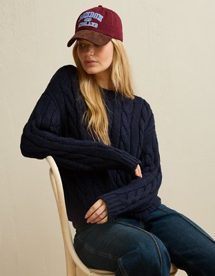 Chandail en tricot avec torsades AE