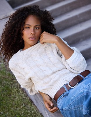 AE Cable Knit Sweater